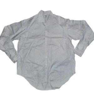 T.M. Lewin White, Blue White and Red Club Collar Shirt 17.5 36